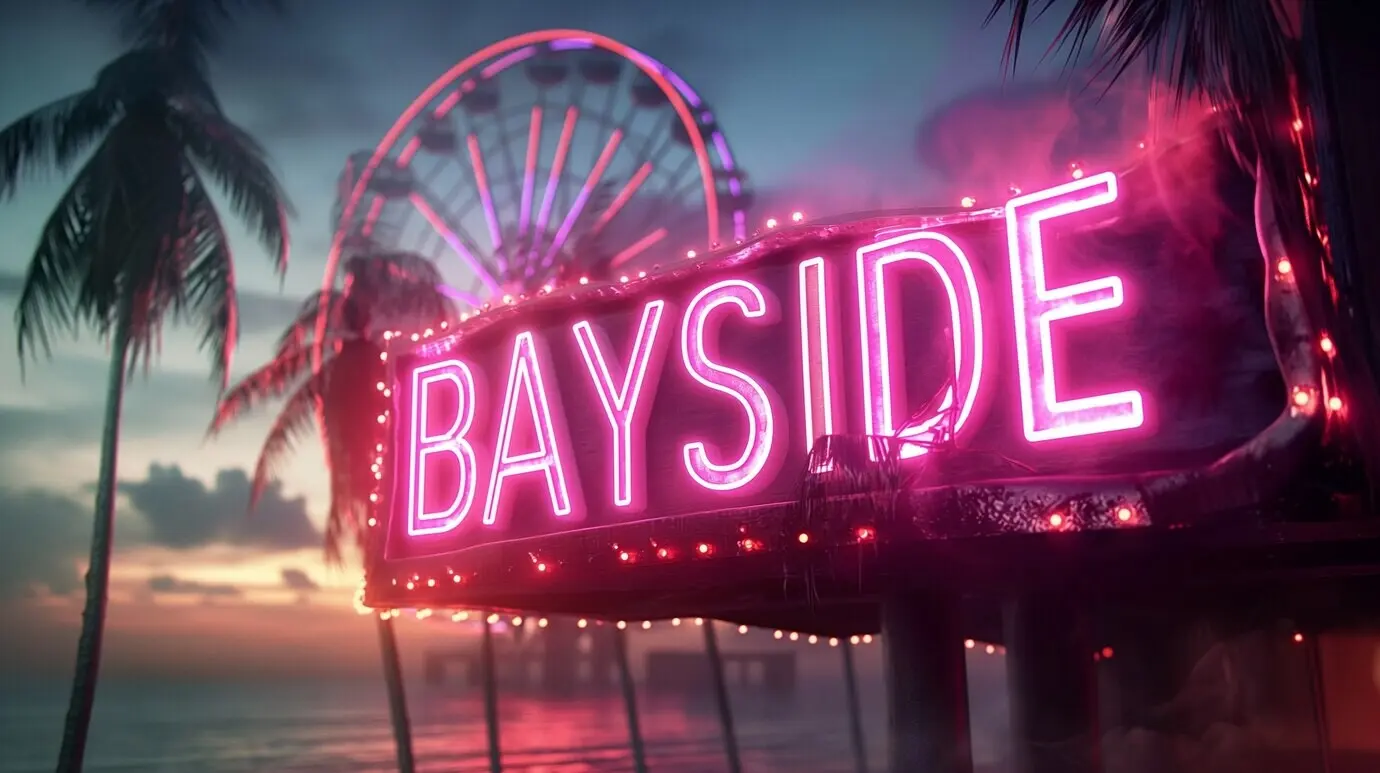 Landschaft an der Bucht von Miami